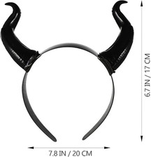 Reversible Sequin Devil Horn Headband Sexy Halloween Cute Costume Fancy Dress