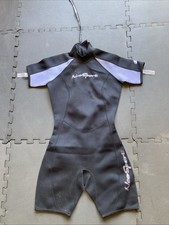 NeoSport Women  s Neoprene Backzip Shorty Size 4