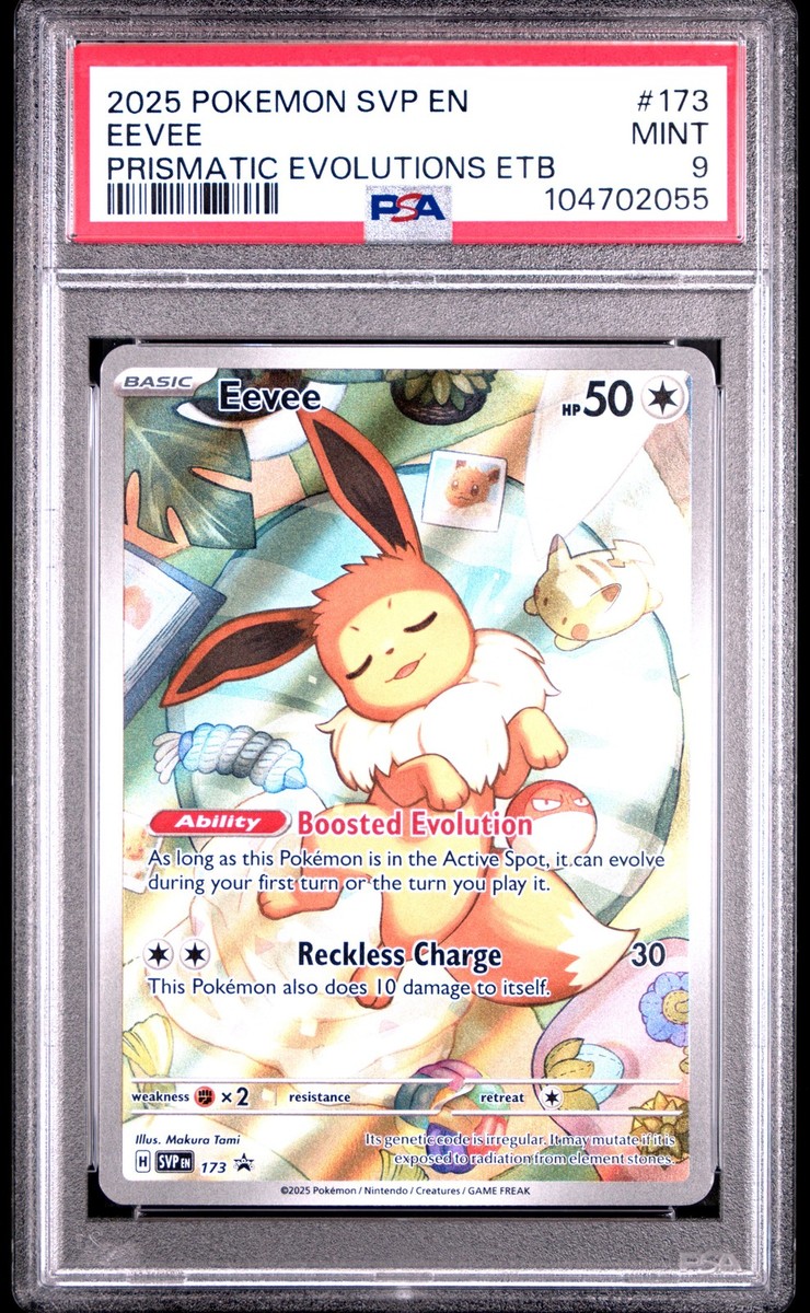 PSA 9 Eevee Illustration Rare #173 2025 Pokemon Promo 104702055 | eBay