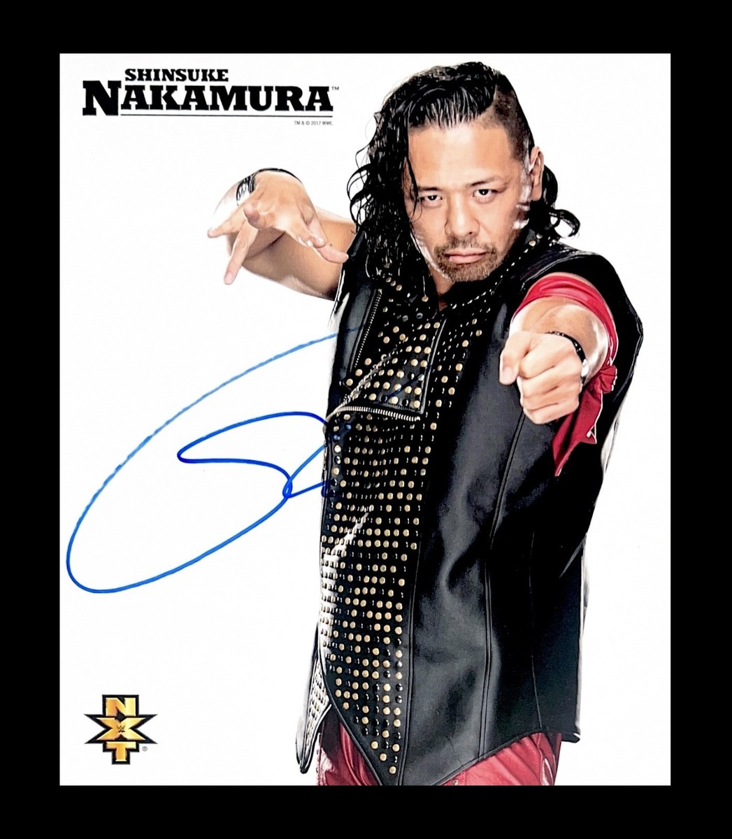 WWE SHINSUKE NAKAMURA SIGNED 8X10 ORIGINAL WRESTLING PROMO PHOTO