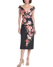 Eliza J Sleeveless Printed Midi Dress Women's