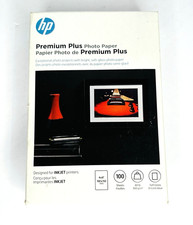 NEW HP Premium Plus Photo Paper 4x6  100 Sheets Soft Gloss 80lb Inkjet Printers