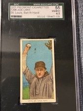 1911 Piedmont Cigarettes T206 Joe Lake Ball In Hand St. Louis SGC 4.5