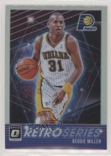 2018-19 Panini Donruss Optic Retro Series Holo Prizm Reggie Miller #26 HOF 02v3
