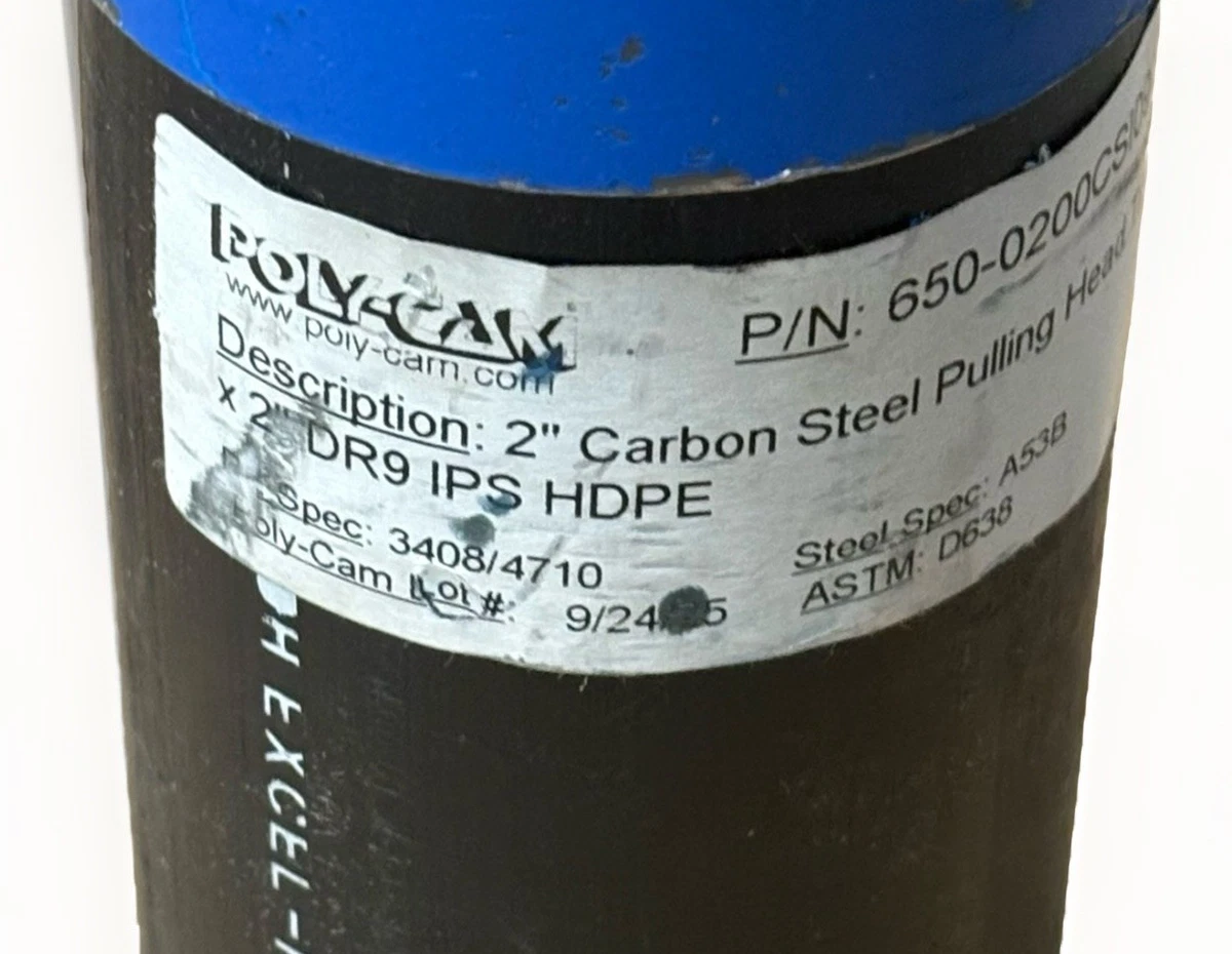 ( POLY-CAM 2 ) 650 SERIES DR9 HDPE CARBON STEEL SINGLE EYE PULLING HEAD photo 4