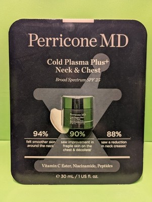 NEW Perricone MD Cold Plasma Plus+ Neck & Chest SPF 25 AUTHENTIC 1 OZ