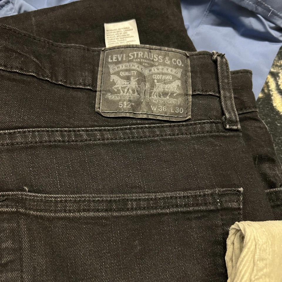 Bundle Lot Of 4. 3 Jeans / 1 Cargo Pants Men's 34 and 36X 30 straight, corduroy - Image 2 of 4