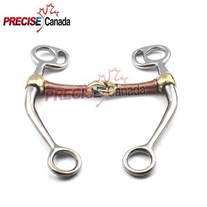 BT-0061 NEW Long Shank Cowboy Snaffle Bridle Bit Horse AA Pro