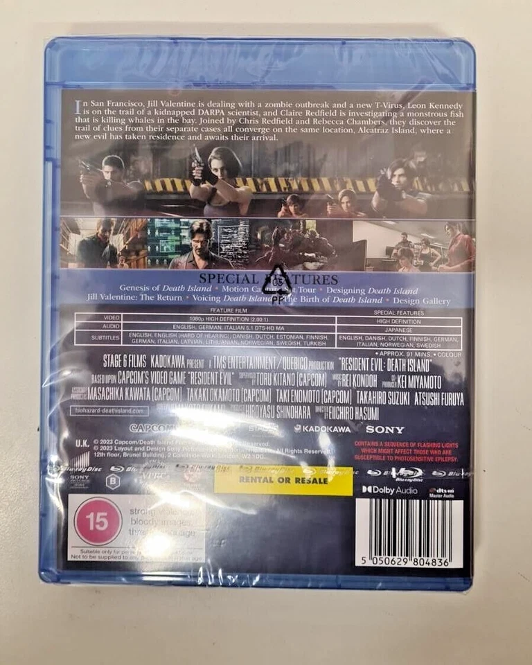 BLU-RAY  RESIDENT EVIL DEATH ISLAND   BRAND NEW SEALED UK STOCK - Image 2 of 2