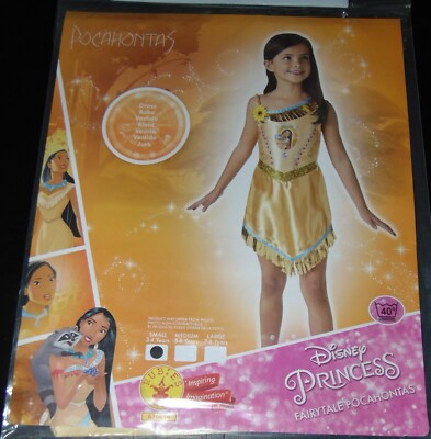 Pocahontas Kleid Kostüm Mädchen 3   4 Jahre Dress Karneval Fastnacht Ball Disney