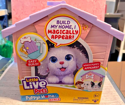 New! Little Live Pets My Puppy's Home Minis PURPLE Kennel Roof Mystery Puppy