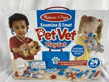 examine & treat pet vet play set