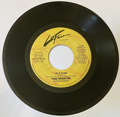 Toni Braxton '' You're Making Me High / Let It Flow ''  45 vinyl record