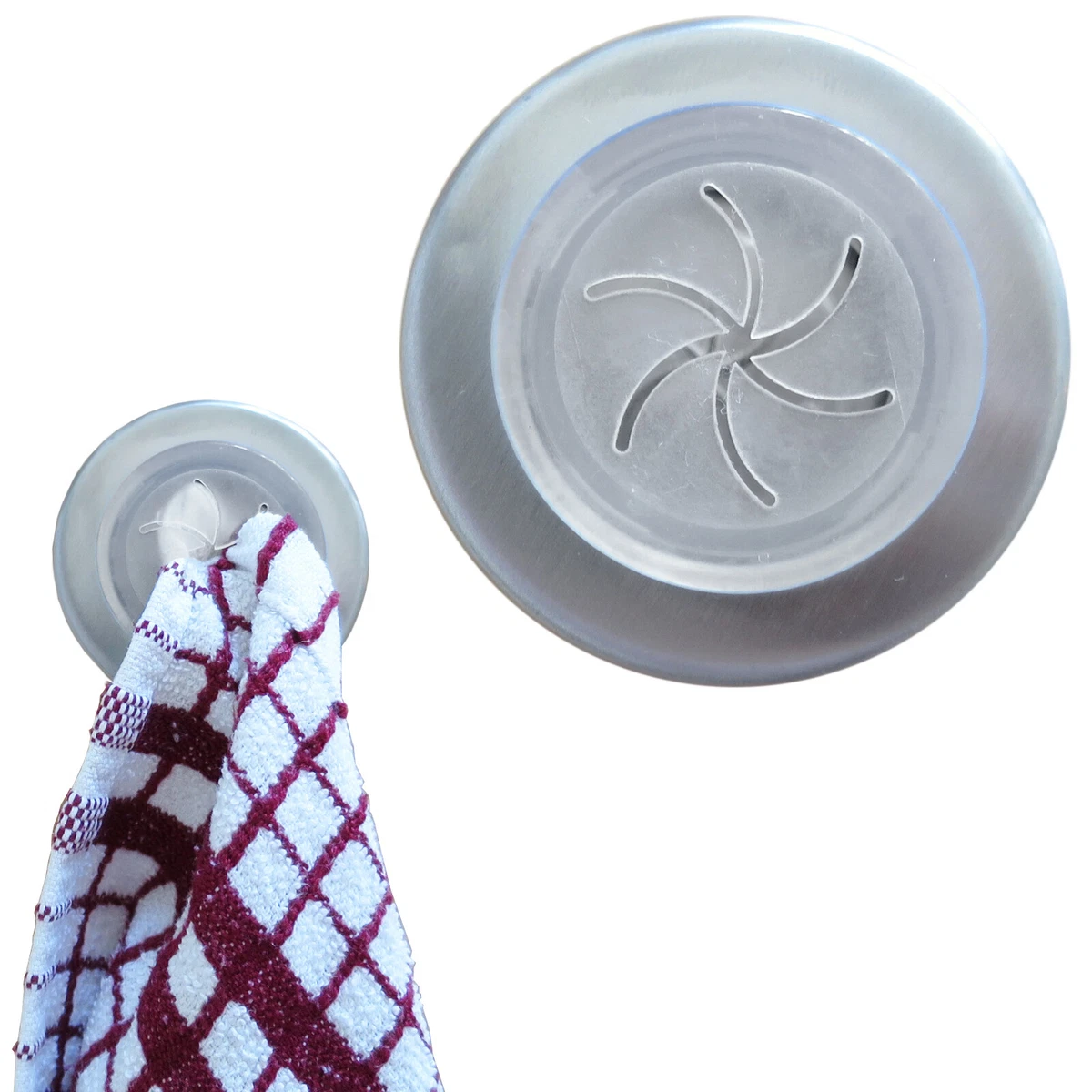 Push-and-Hold Dish Cloth Holder