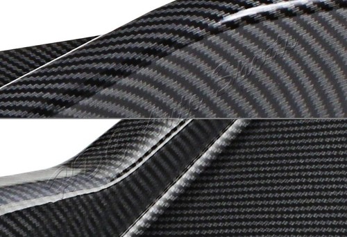Universal Carbon Style Side Skirt Rocker Splitters Diffuser Winglet Wind 23.5"x4 - 第 2/4 張圖片