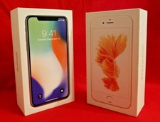 Apple iPhone X Silver 64GB And iPhone 6S Gold 16GB  BOXES AND INSERTS ONLY 