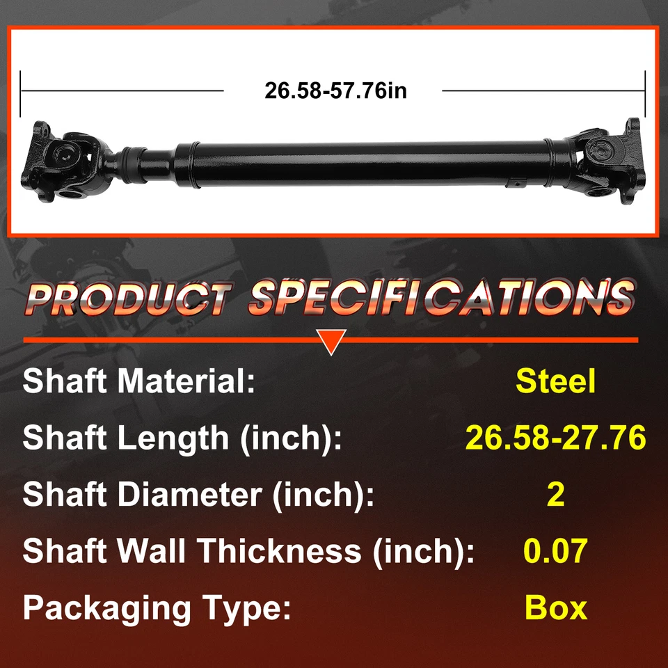 Front Driveshaft Prop Shaft for Mercedes-Benz E320 E430 Automatic AWD 4Matic - Image 4 of 4