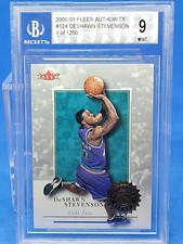 Beckett Graded 9 2000-01 Fleer Authority #124 Deshawn Stevenson 1 of 1250