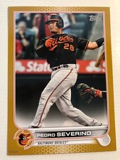 2022 Topps Series 1 Jumbo 5x7 01/10 Gold Pedro Severino Orioles 72