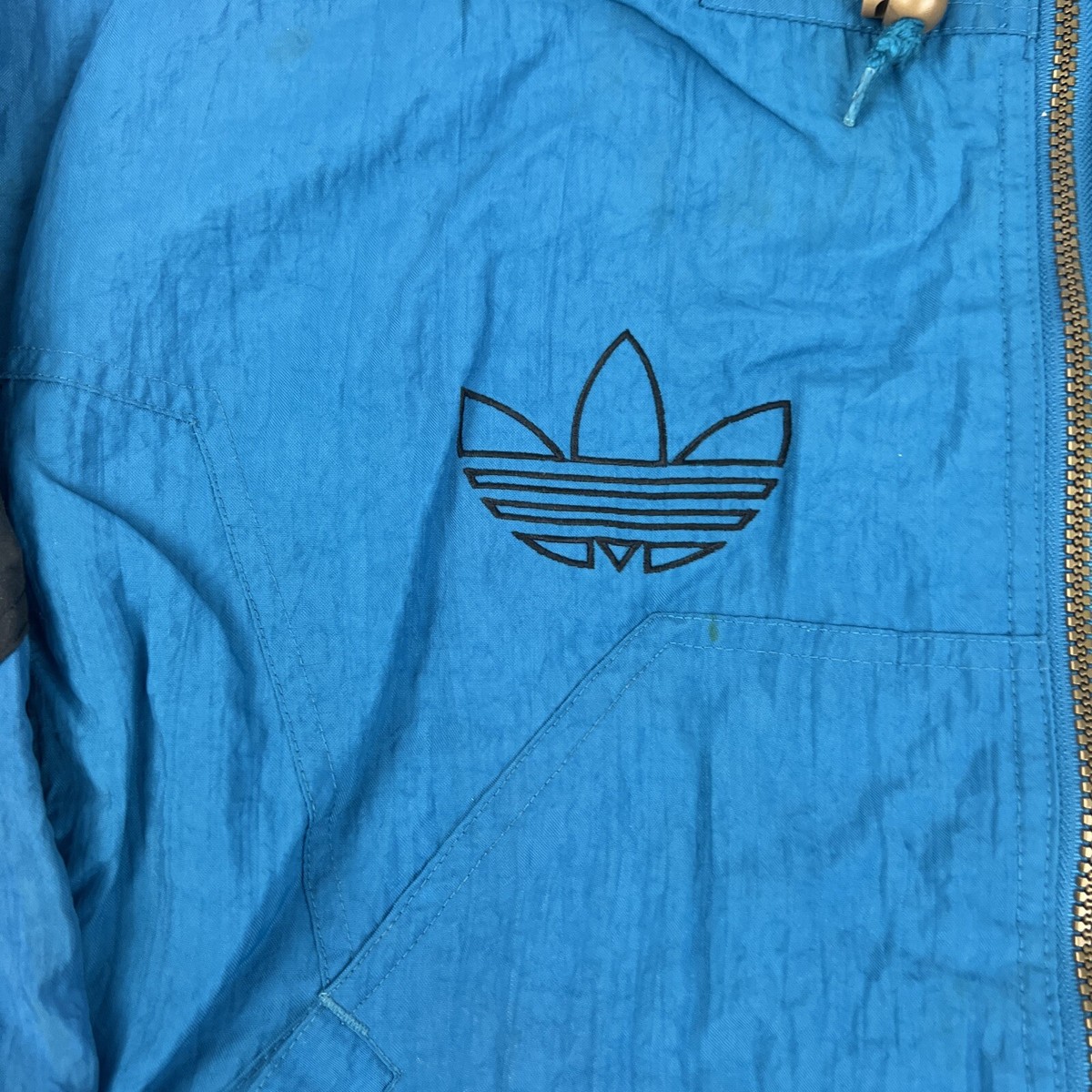 VINTAGE 90s Adidas Trefoil Puffer Coat Winter Jacket Men's