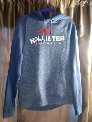 Men's XL Hollister California Navy Blue Hoodie Sweatshirt