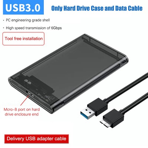USB Type C HDD Enclosure SATA SSD Hard Drive Case For Solid State Or Mechanical - Afbeelding 15 van 25