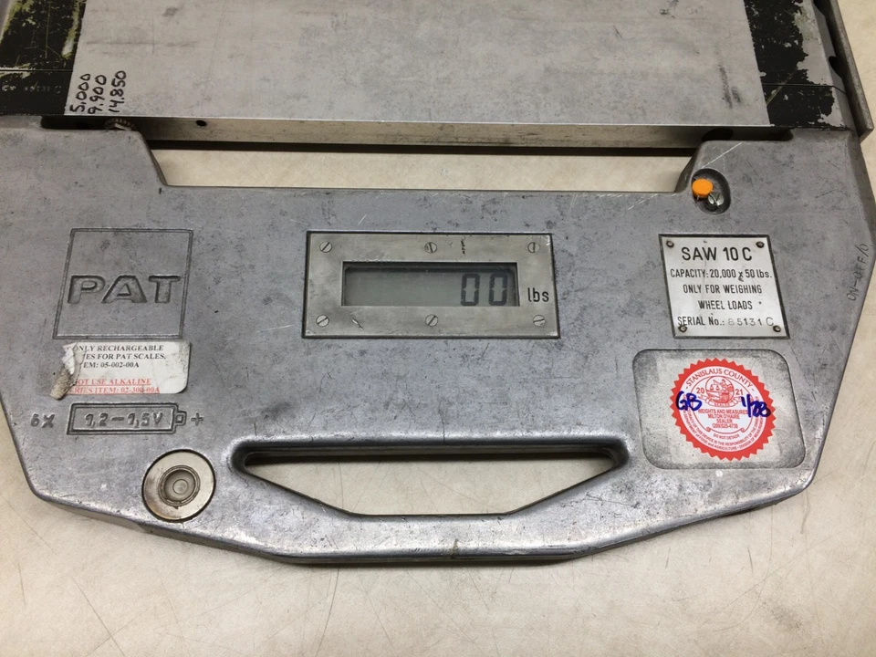 PAT Kruger Digital Wheel Load Scale SAW 10C Portable Truck Axle Weigher - Image 2 of 4