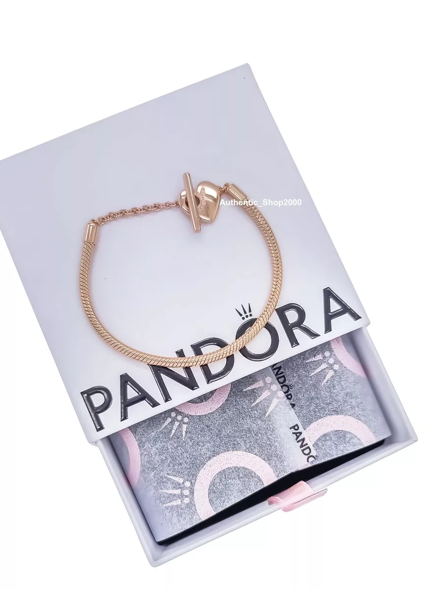 Pandora rose gold t bar bracelet deals
