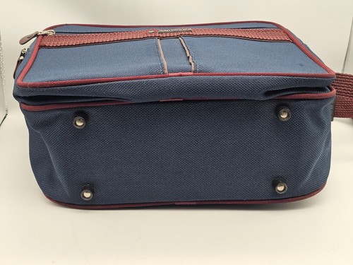Vintage Samsonite Silhouette 4 Deluxe Handgepäck Canvas Reisetasche Navy Blau - Bild 7 von 12