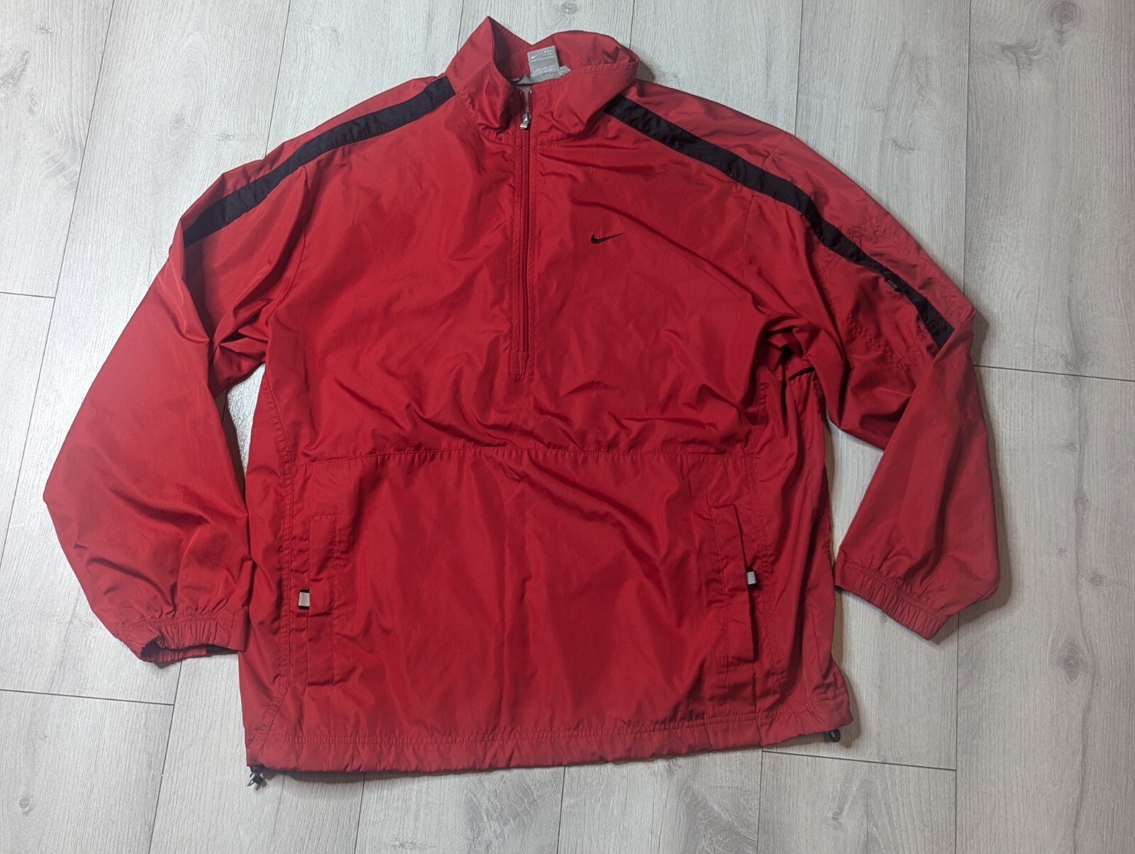 SACAI X NIKE Pullover giacca a vento Nike vintage rosso 1 4 Q zip adulto grande ventilato anni 90