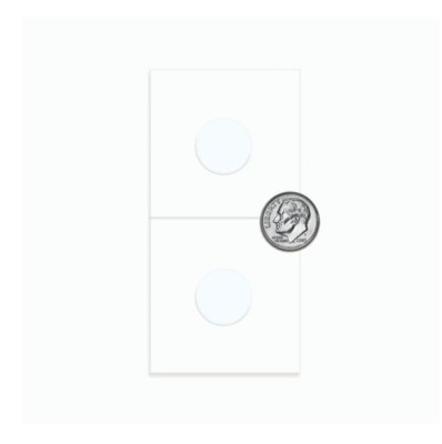 (10) BCW Dime Size Paper Flips 2x2 Coin Holders 17.9mm Archival Safe Protection