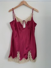 Pink Chemise Nightgown With Antique Lace Size m