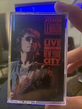 JOHN LENNON LIVE IN NEW YORK CITY Cassette Tape OG 1986 Classic Rock Rare