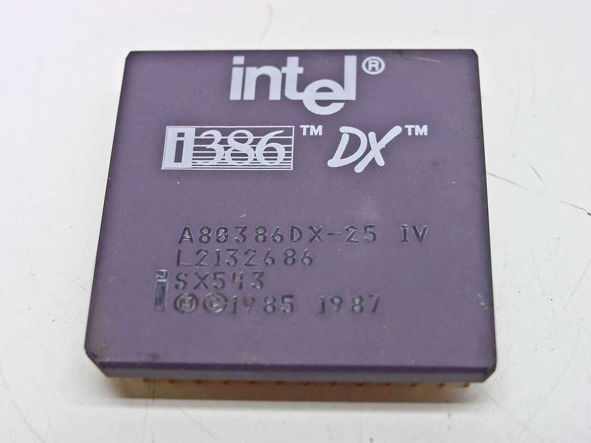 CPU Intel Core i7-8700 CPU 3.2GHz Intel i386 386 DX 25Mhz A80386DX-25 SX543 | eBay Australia