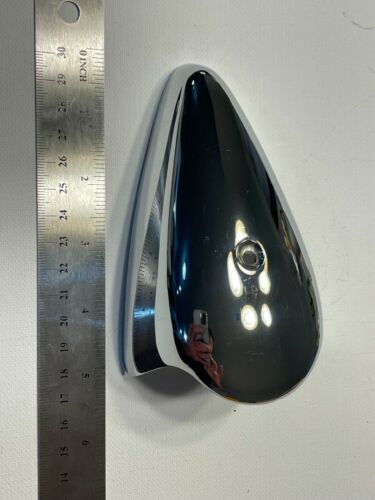 VW Bug Turn Signal Light Cover Chromed Steel 2pcs Volkswagen Beetle 1964-1967 T1 - Picture 3 of 9