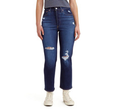 Levi's Ultra High Rise Ribcage Straight Leg Jeans Destructed Size 2 24 x 27 