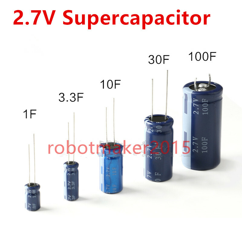 2PCS super kondensator farad kondensator 2,7 V 2F 3,3 F 4F 4,7 F