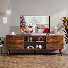 TV Stand for 55 60 inch Television, Entertainment Center with 2 Storage Cabinet