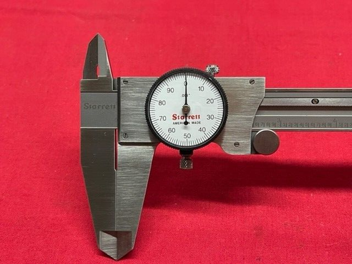 Starrett 120-12 Dial Caliper, Stainless Steel, White Face, 0-12" Range IN STOCK - Picture 6 of 10
