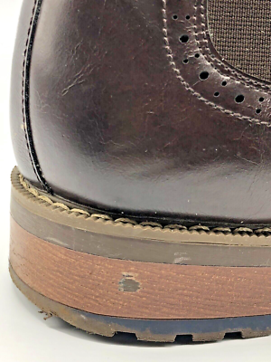 Van Heusen Mens 9.5 Memory Foam Brown Dress-Casual Boots  display picture 3