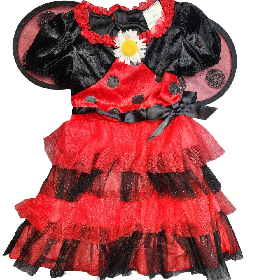Ladybug Halloween Costume Toddler Kids Size 3T-4T Target 2014 Headband Wings - Изображение 2 из 4
