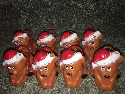 8 Weihnachten Rentier Korb Deko Verwöhnen Halter Display Easter Unlimited Vtg