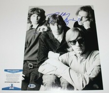 THE DOORS GUITARIST ROBBY KRIEGER SIGNED BAND 11x14 PHOTO 3 BECKETT COA LA WOMAN