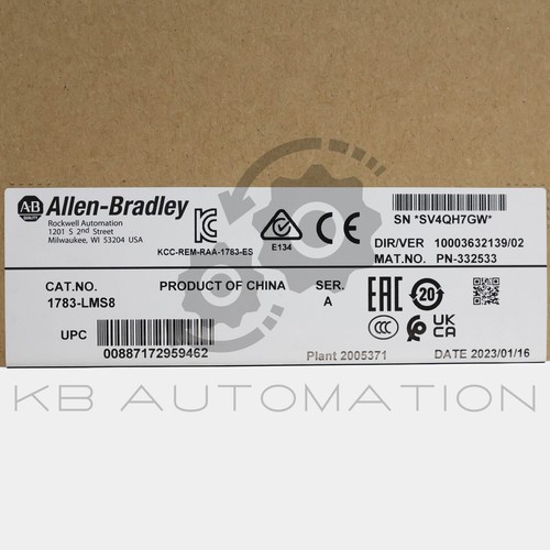 1783-LMS8 Stratix 2500 Lightly Managed Ethernet Switch, 8x 10/100Base-T Port - Bild 2 von 8