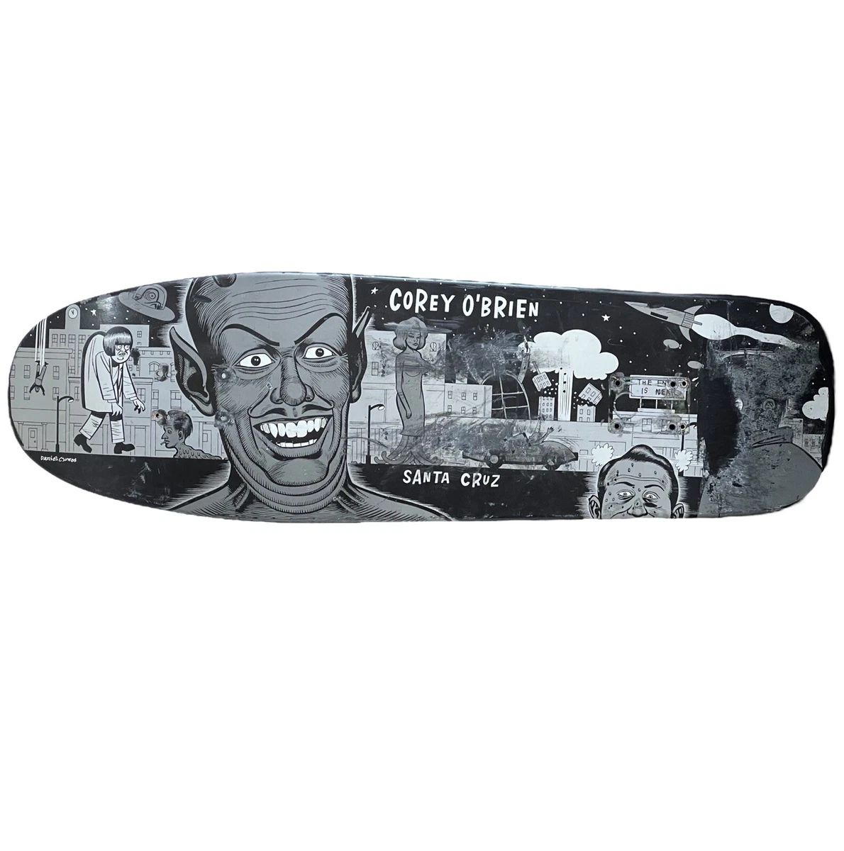 Super Rare Santa Cruz Skateboard Deck Corey O’Brien Mutant City Ashes to Ashes