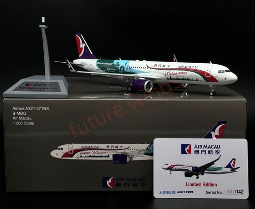 1:200 InFlight200* Air Macau A321neo B-MBQ Aircraft Model With Stand