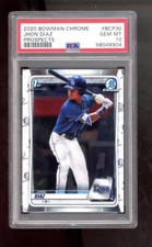 2020 Bowman Chrome Prospects Jhon Diaz #BCP-30 PSA 10 GEM MT