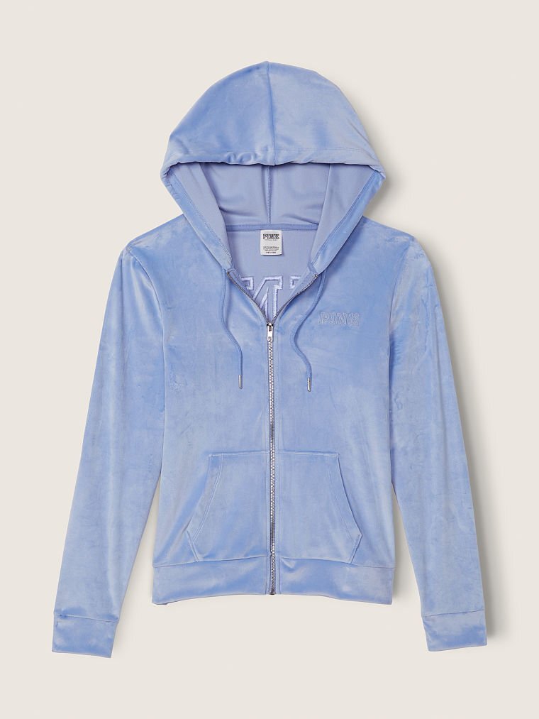 Victoria's Secret PINK LOUNGE VELOUR FULL-ZIP Hoodie Pant