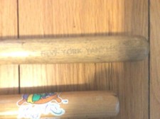 Vintage New York Yankees and Norwich Navigators Miniature bats