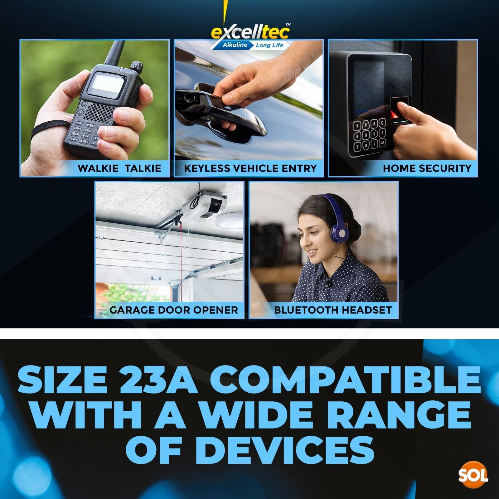 525pk 23A 12v Battery Alkaline Doorbell Batteries LRV08 23AE A23 MN21